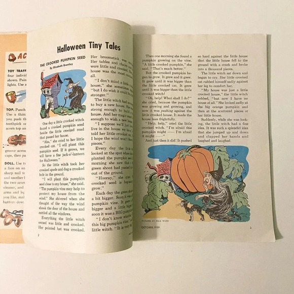 Vintage 1959 Jack and  Jill Halloween Magazine October Edition Ruth Bendel - Picture 8 of 16